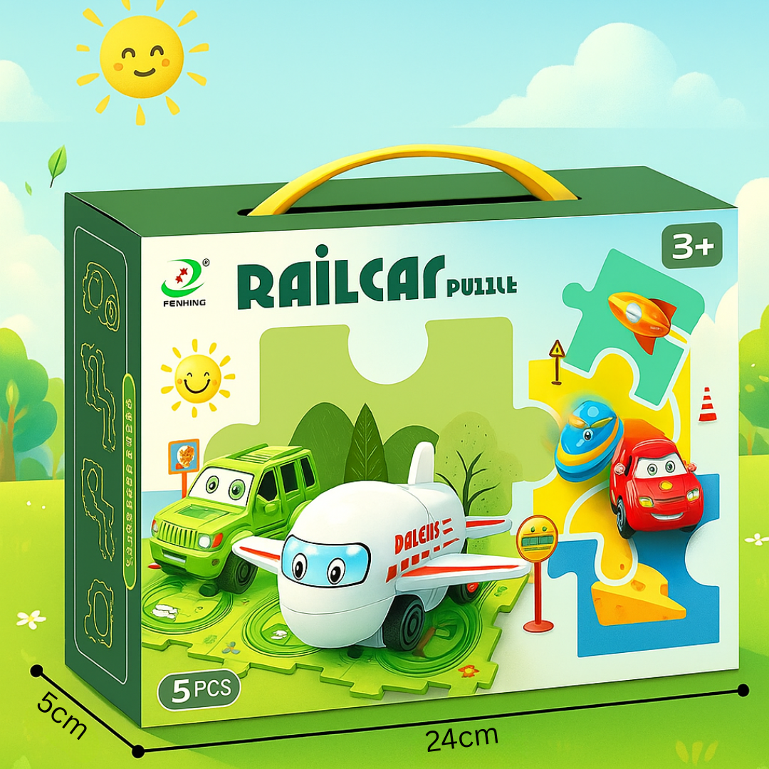 Car Track™ - Byg, leg og opdag - sæt med legetøjsbiler