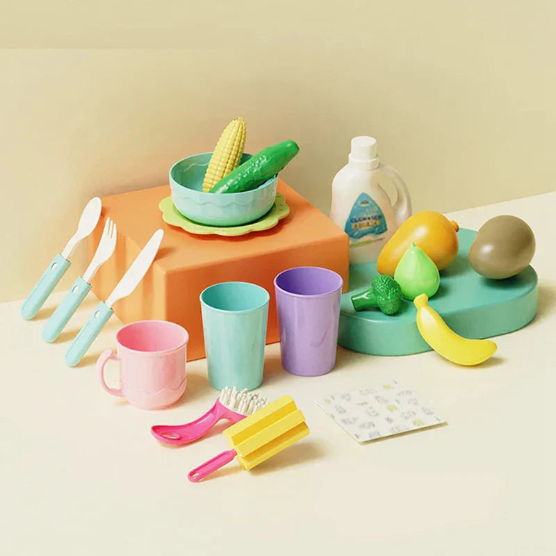 Children Kitchen – Sjov og læring i vand – 2-i-1 legevaske