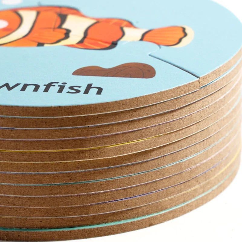 Dieren Match™ – Vend og opdag - puslespil med 3 brikker