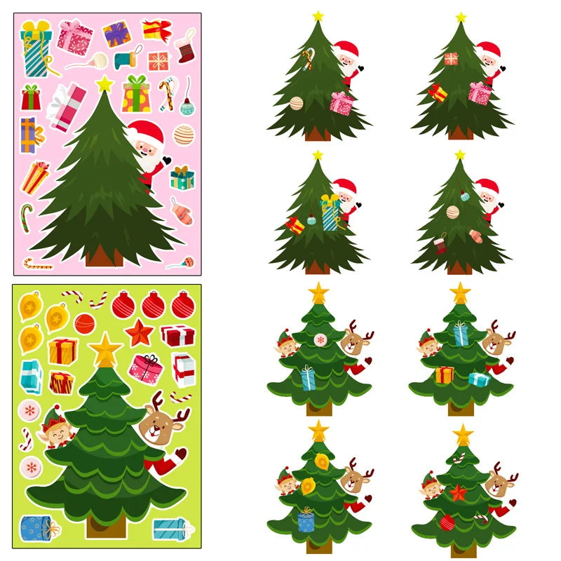Xmas Tree Stickers™ - Byg dit eget julemirakel - DIY Klistermærker