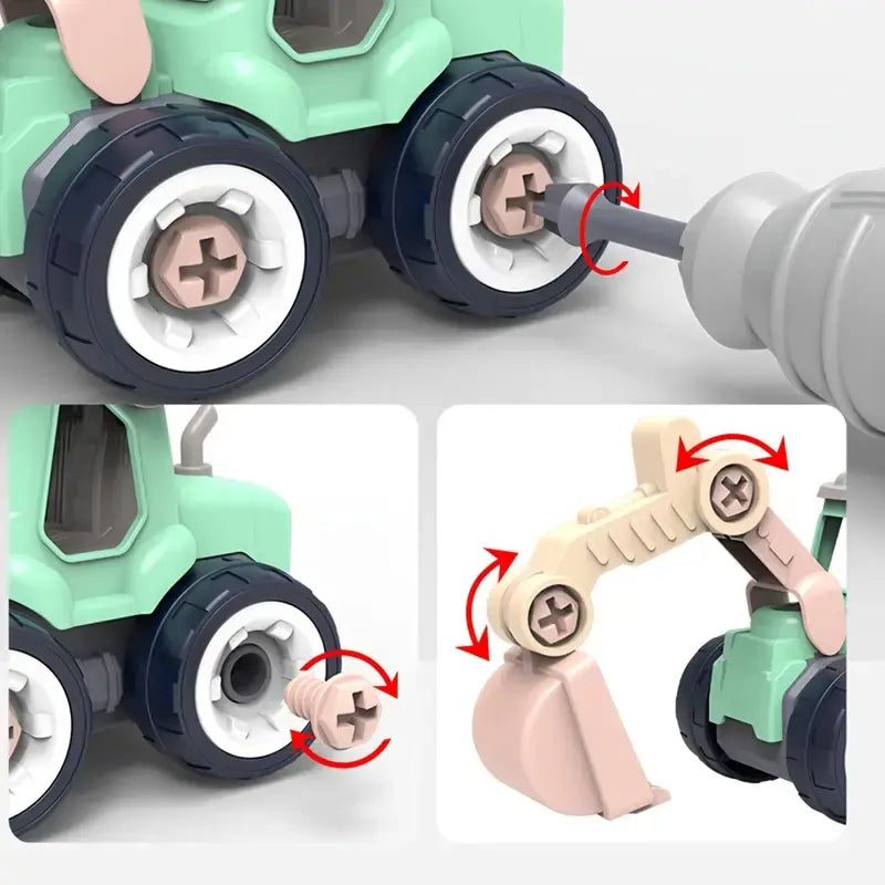 Construction-Masters mini ingeniørkøretøjssæt