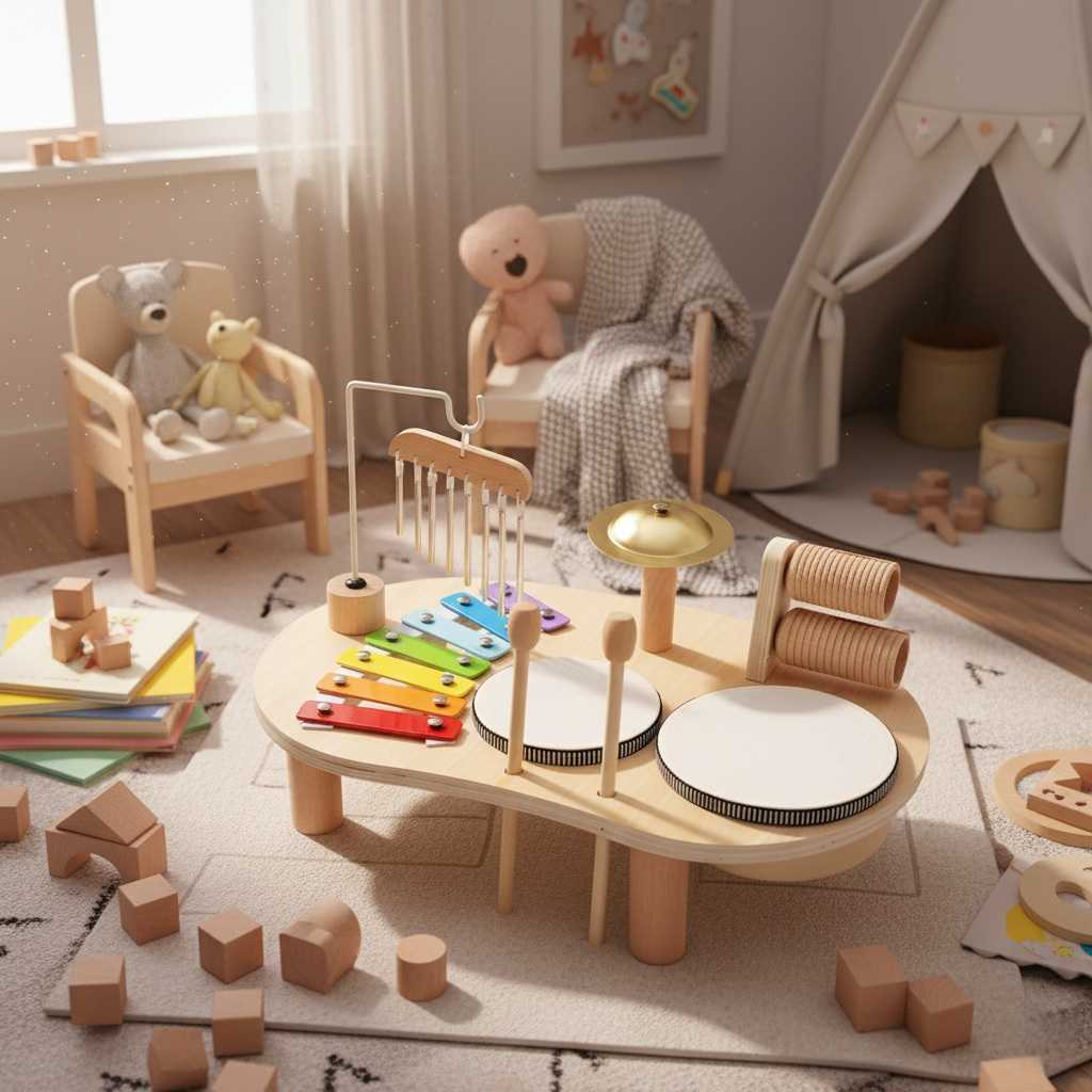 Baby Music Set™ - Musikalsk magi - Musiksæt i træ