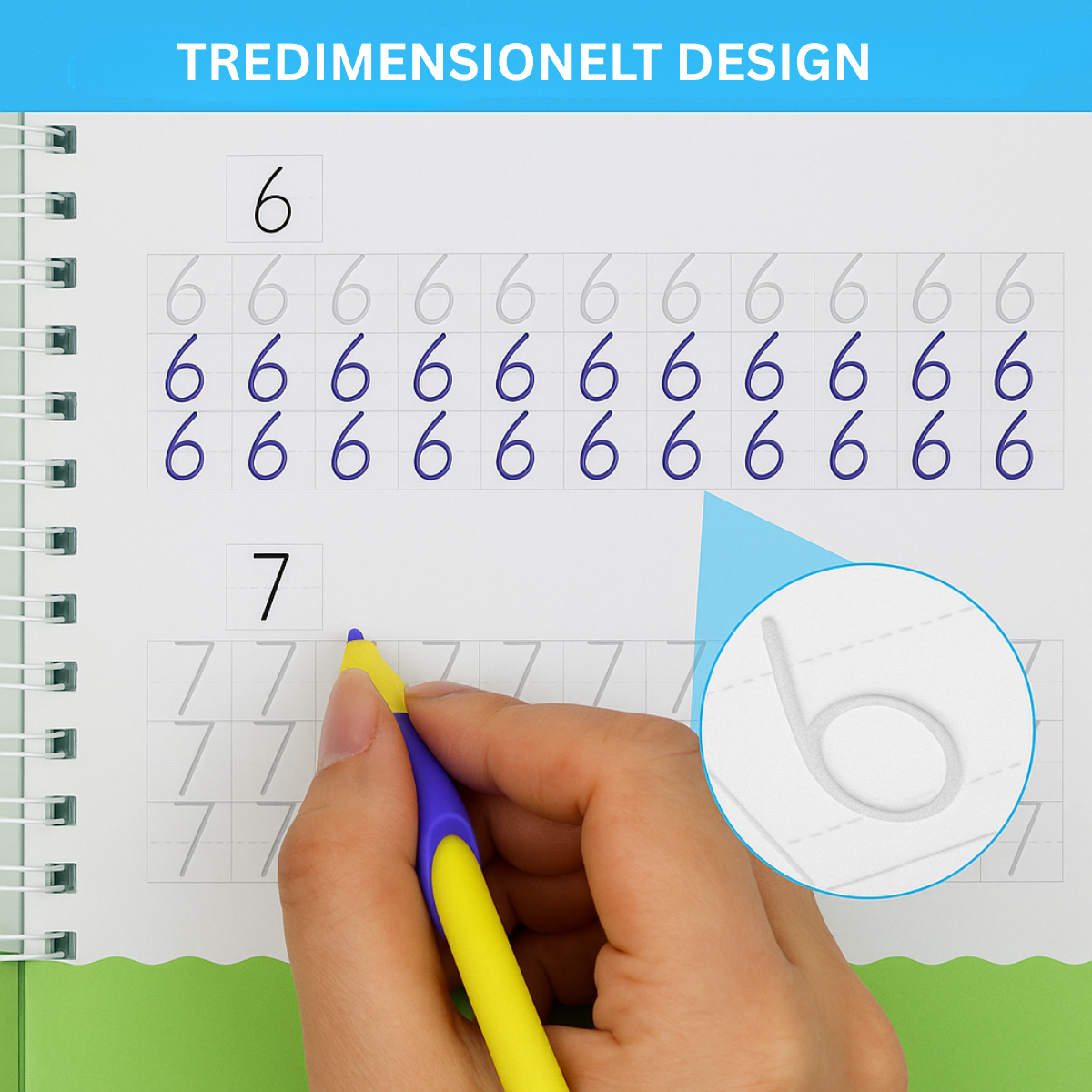 Calligraphy Book™ | Den første introduktion til at skrive - Skrivehæfte