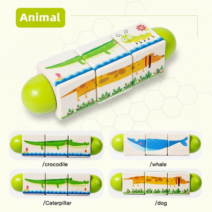 WoodiTurn – Lærerigt & sjovt – Roterende puslespil