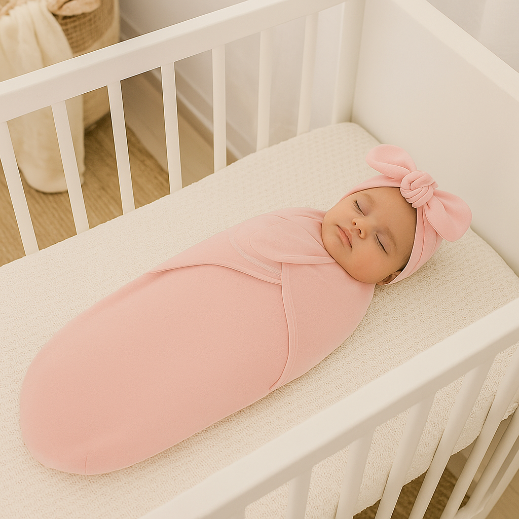 DreamNest – Rust & Comfort – Luksus indpakningsklud med hue