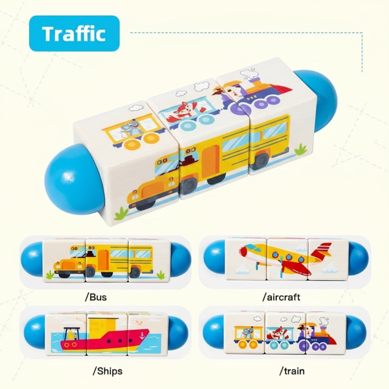 WoodiTurn – Lærerigt & sjovt – Roterende puslespil