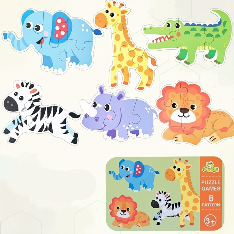 BrainBox – Lære & Lege – 3D træpuslespil