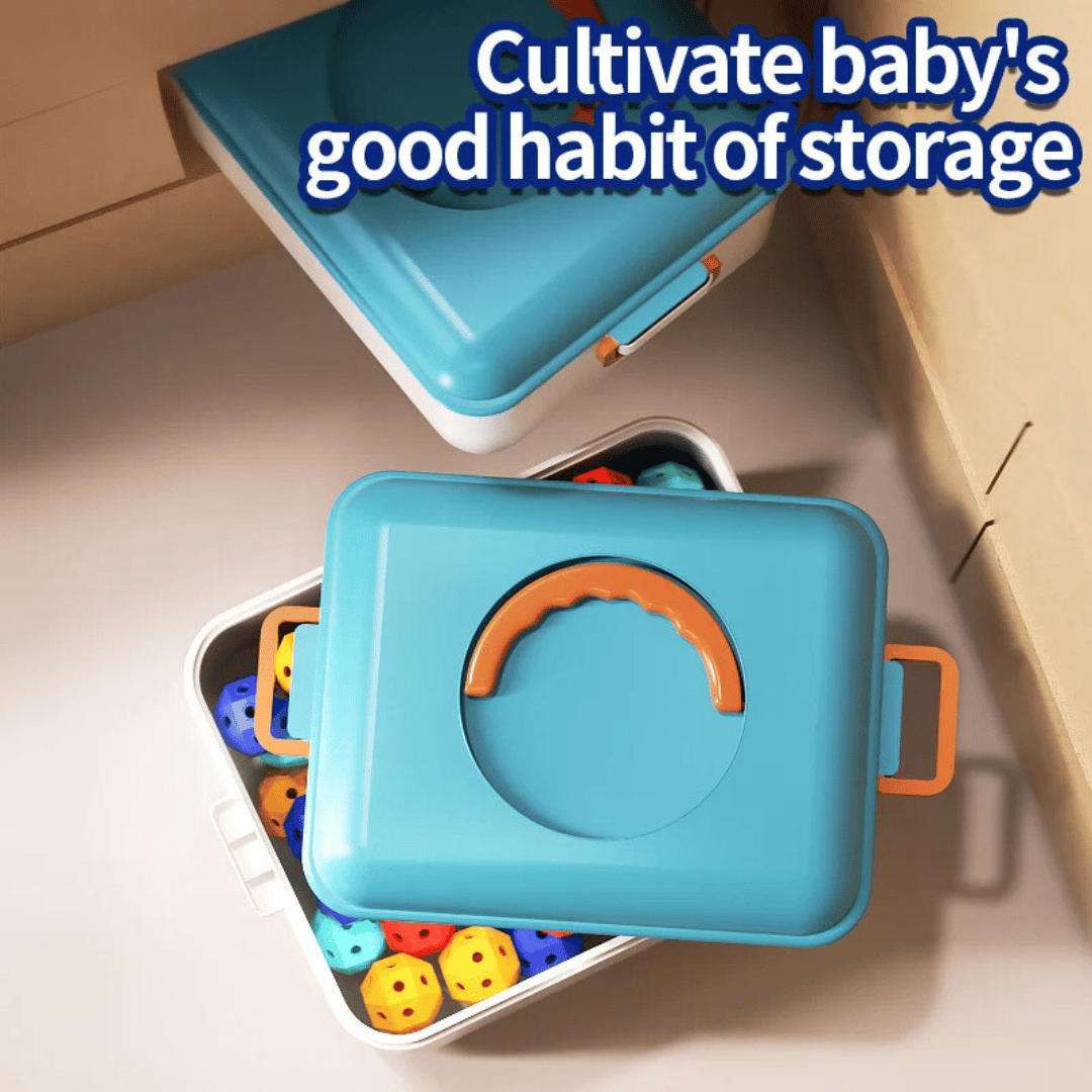 Connect Beads™ - Fleksible PVC-perler - Geometriske 3D-byggeklodser