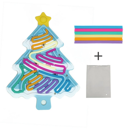 Xmas Tree Fidget Toy™ - Kompakt, julet og sjovt - Fidget-juletræ i silikone