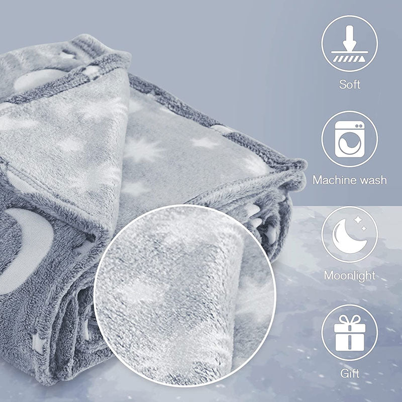 Glow In The Dark Blanket™ - Sparkling Dreams - Tæppe, der lyser i mørket