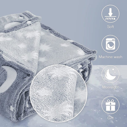 Glow In The Dark Blanket™ - Sparkling Dreams - Tæppe, der lyser i mørket