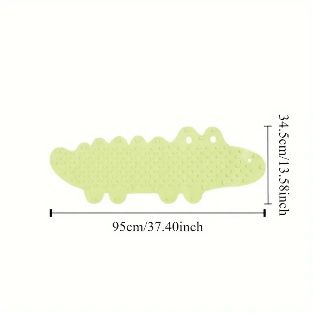 AquaJoy – Skridsikker og sikker – Børnebademåtte Krokodille