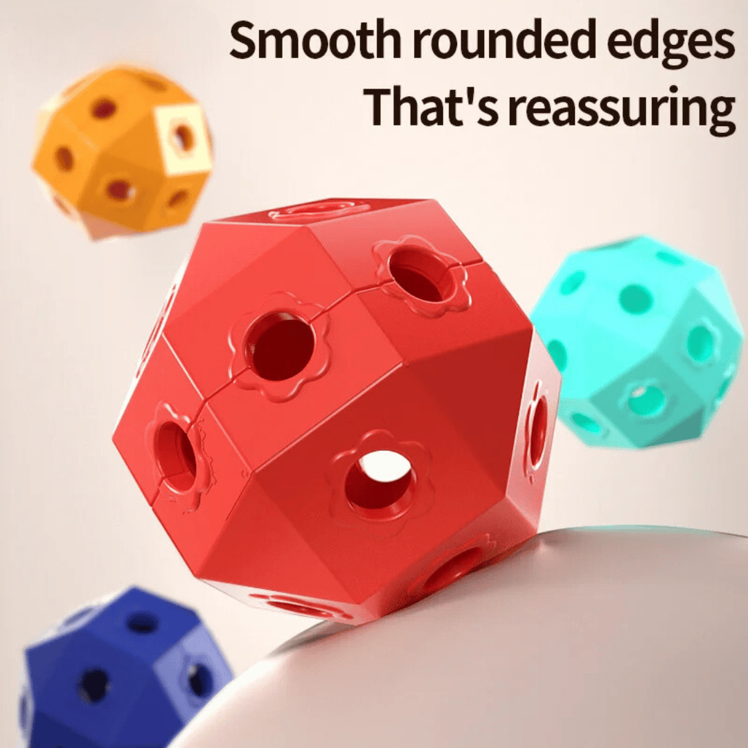 Connect Beads™ - Fleksible PVC-perler - Geometriske 3D-byggeklodser