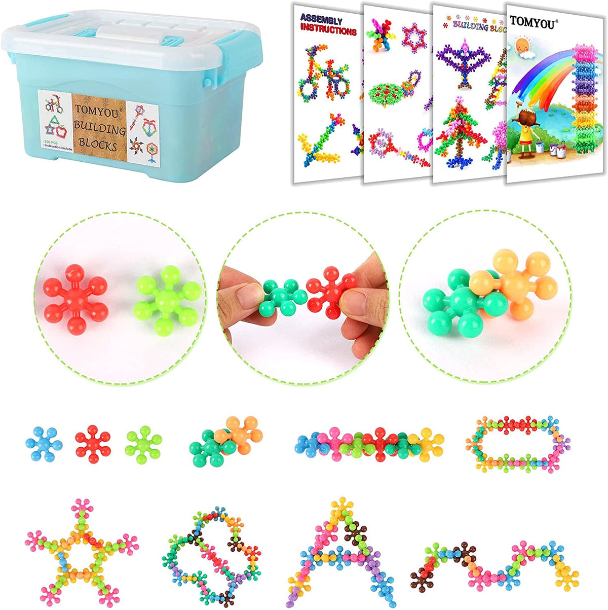 3D Building Blocks™ - Udvikling af kreativitet - Snowflake Building Blocks