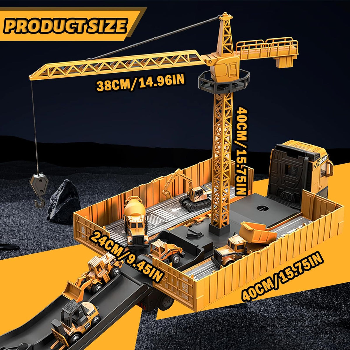 ConstructoKids – Lære & bygge – 2-i-1 byggetrucksæt