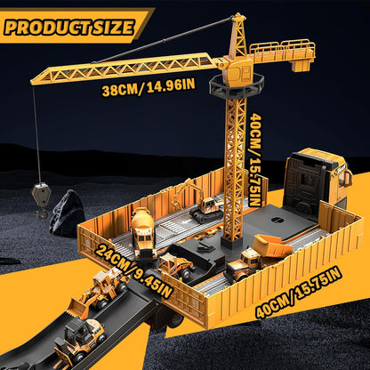 ConstructoKids – Lære & bygge – 2-i-1 byggetrucksæt