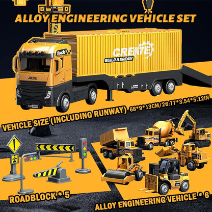 ConstructoKids – Lære & bygge – 2-i-1 byggetrucksæt