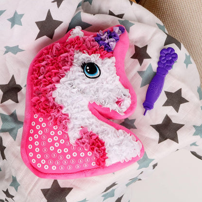 DIY Pillow™ - Fluffy fun - Plys Unicorn-pude