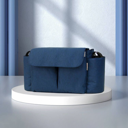 ToddlerOrganizer – Vandafvisende og rummelig – Barnevognsorganizer med flaskeholdere