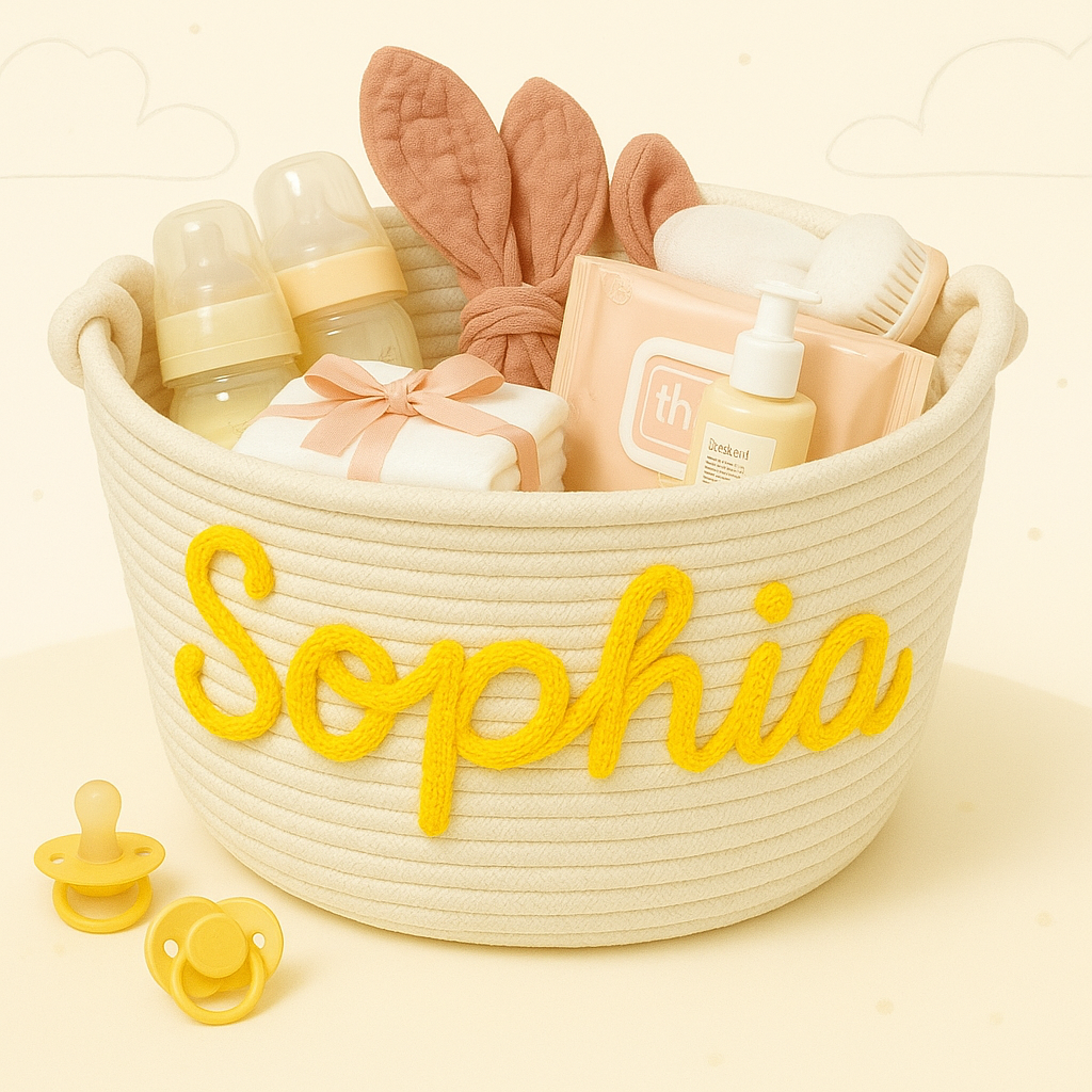 CuddleBasket – Sød & personlig – Personlig blekurv
