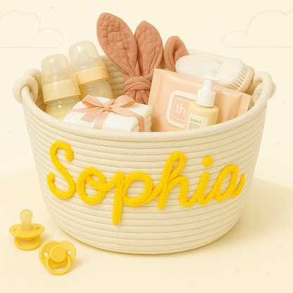 CuddleBasket – Sød & personlig – Personlig blekurv