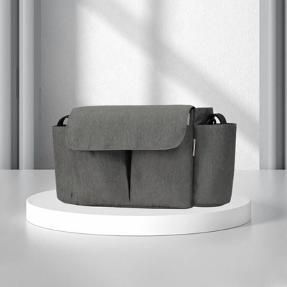 ToddlerOrganizer – Vandafvisende og rummelig – Barnevognsorganizer med flaskeholdere