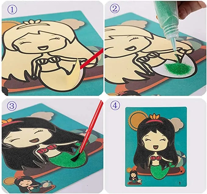 DIY Painting™ - Kreativ med sand - Sand Painting sæt