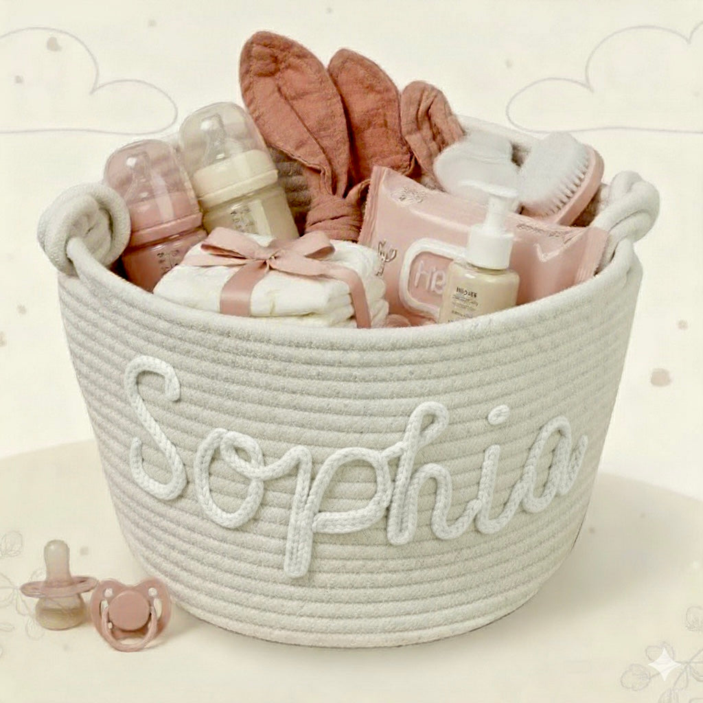 CuddleBasket – Sød & personlig – Personlig blekurv