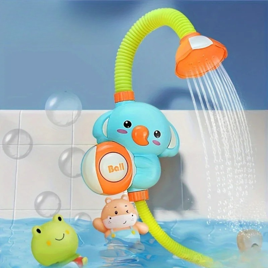Elephant Shower Set™ – Plaskende sjov i badet - brusehoved til badet