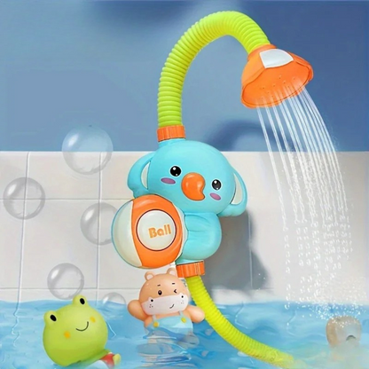 Elephant Shower Set™ – Plaskende sjov i badet - brusehoved til badet