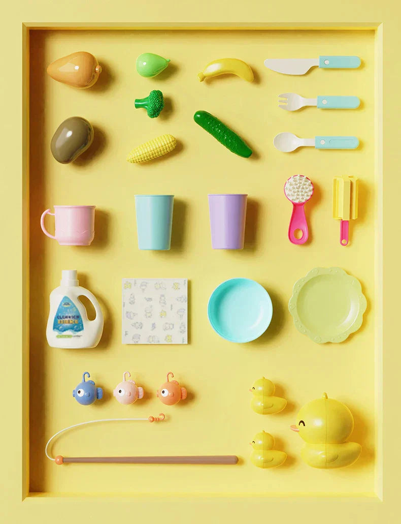 Children Kitchen – Sjov og læring i vand – 2-i-1 legevaske