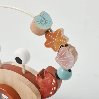 Crab Pull Toy™ – Leg og læring – Krabbe af træ