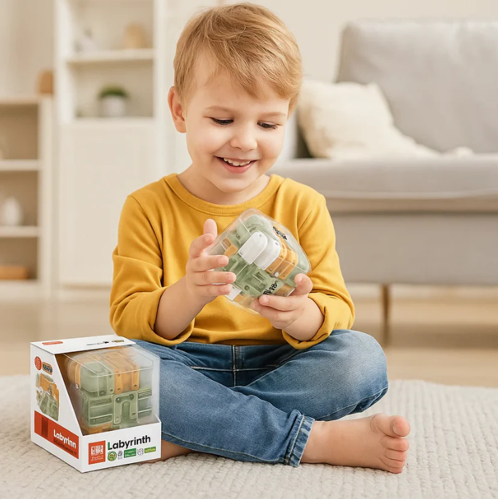 Labyrint Terning – Mindre stress, mere fokus – Kubepuslespil