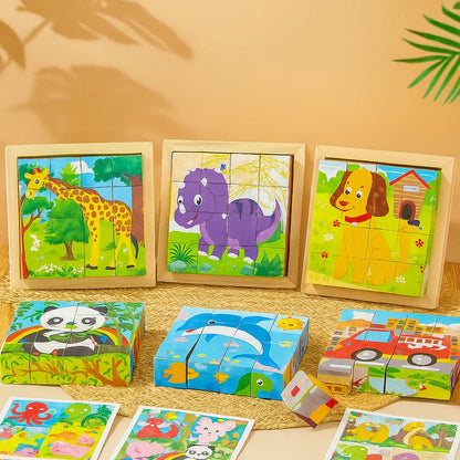 CubePuzzle – Sjovt og lærerigt - 3D-puslespil med træklodser