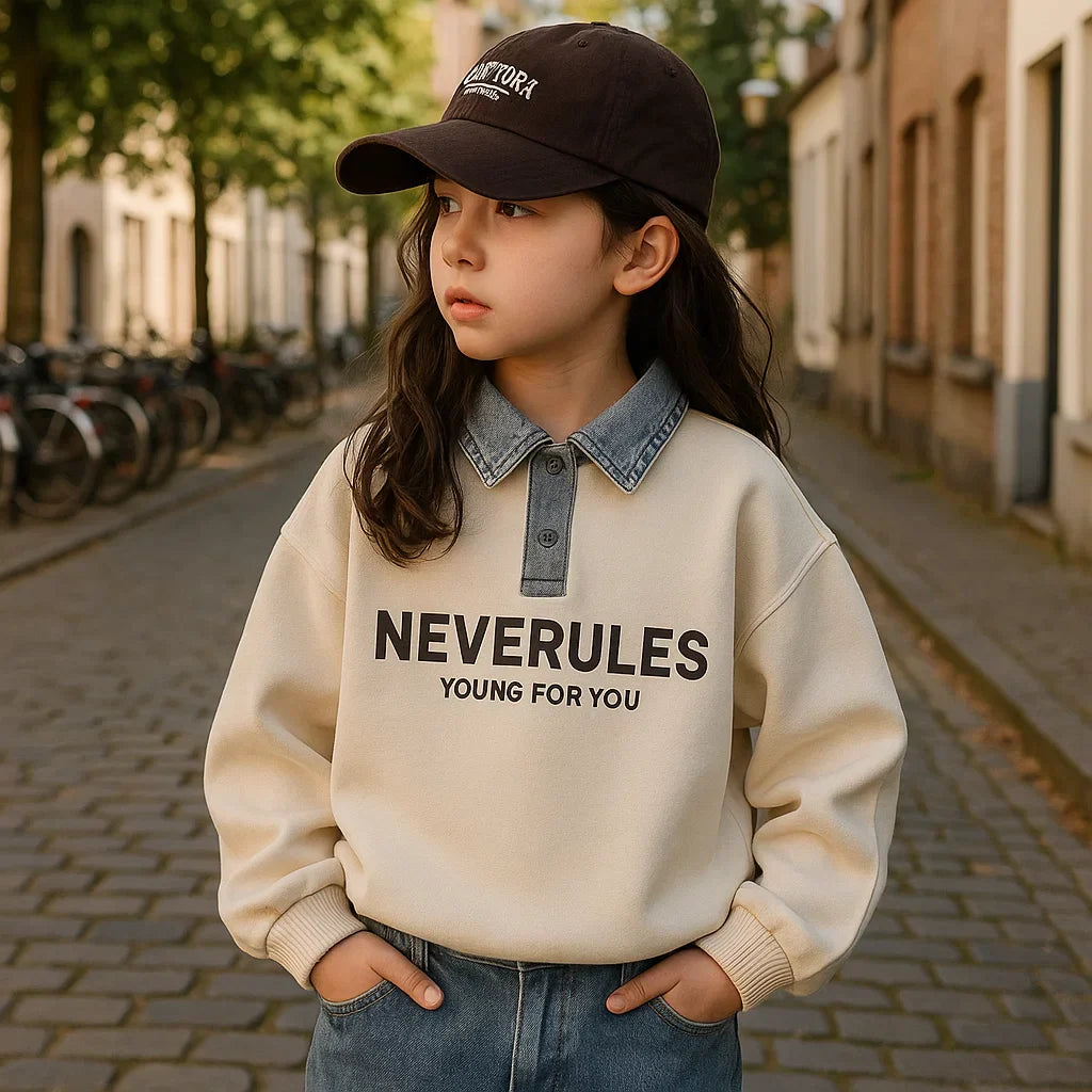 FashionKids – Stilfuld og legende – Poloshirt med denimkrave