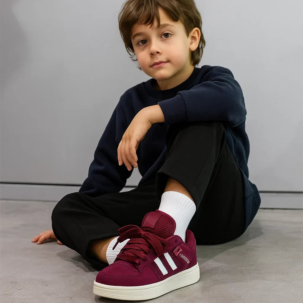 UrbanStep – Trendy og komfortabel – Bordeauxrød sneaker