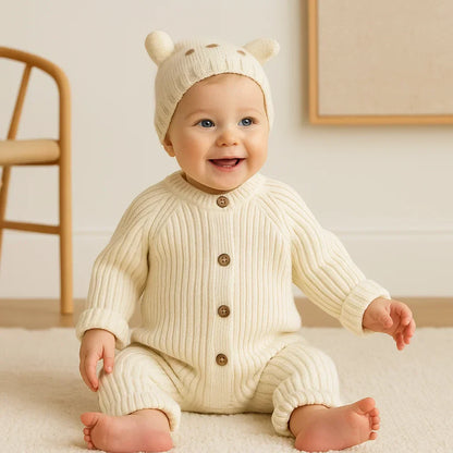 CozyCotton – Komfortabel og stilfuld - Strikket Romper