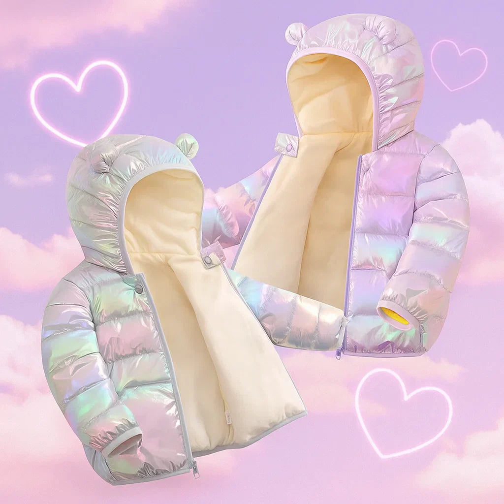 CuddleCoat  – Tykt vatteret jakke med bjørnehætte