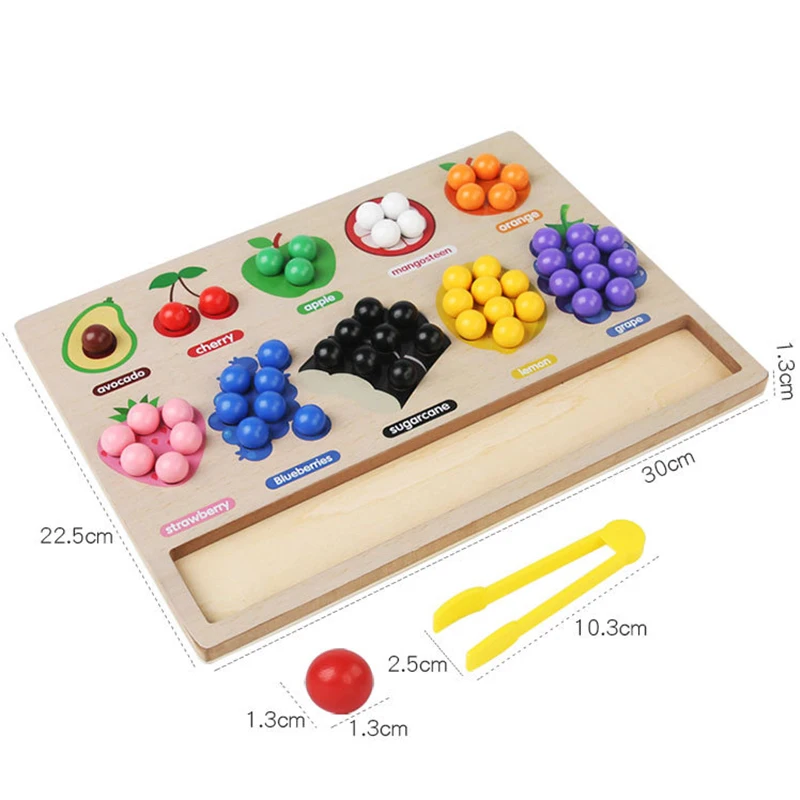 Toddler Clips™ - Frugt- og formmatchning - Sorteringsspil