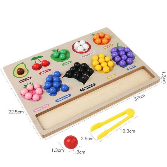 Toddler Clips™ - Frugt- og formmatchning - Sorteringsspil