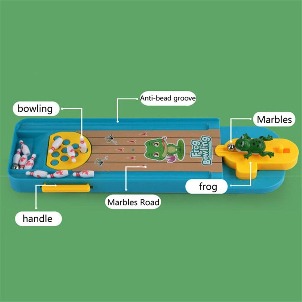 Frog Bowling™ - Fremmer motorikken - Mini bowlingbane