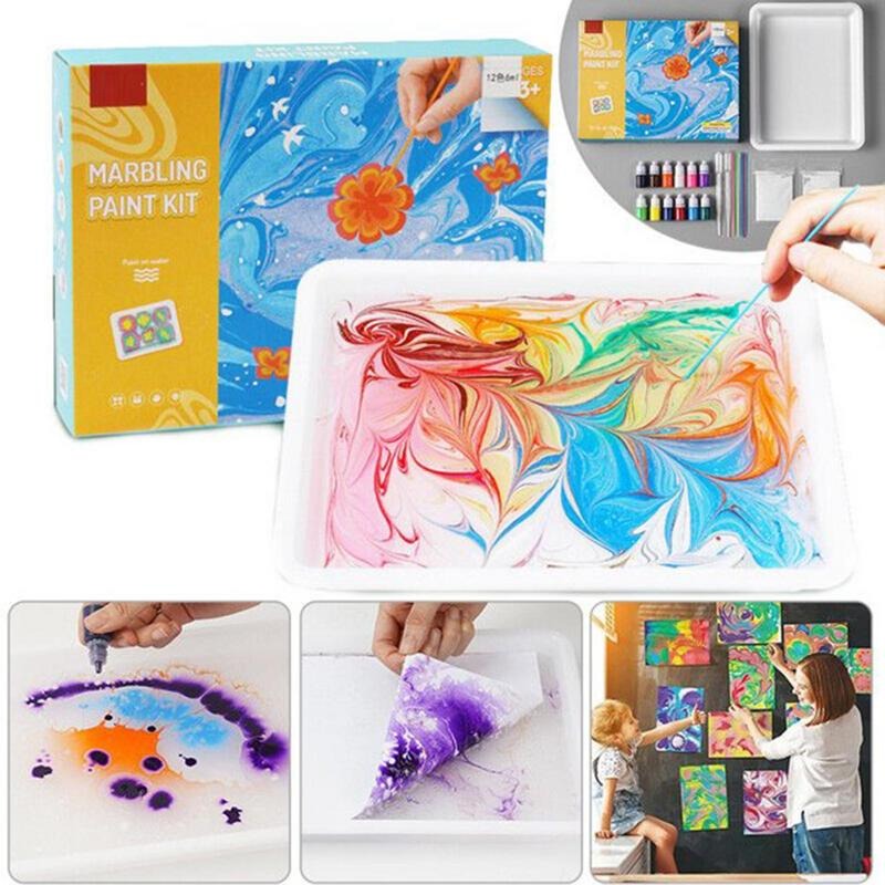Water Marbling Paint Set™ - Farverige vandbaserede kunstværker - Malingssæt
