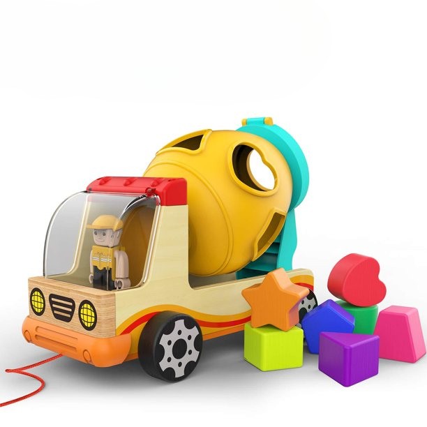 NordTræ™l Sorteringslegetøj - Lastbil Mixer