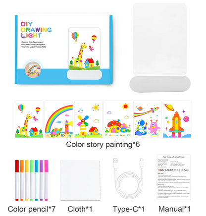 DrawingLight - Oplyste fantasier - Tegnebræt med LED