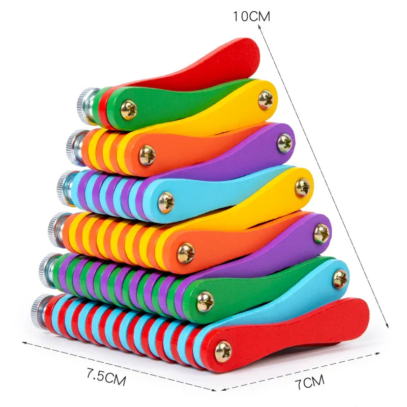 Folding Brain Toy™ – Tænk og leg – Foldbart puslespil af træ