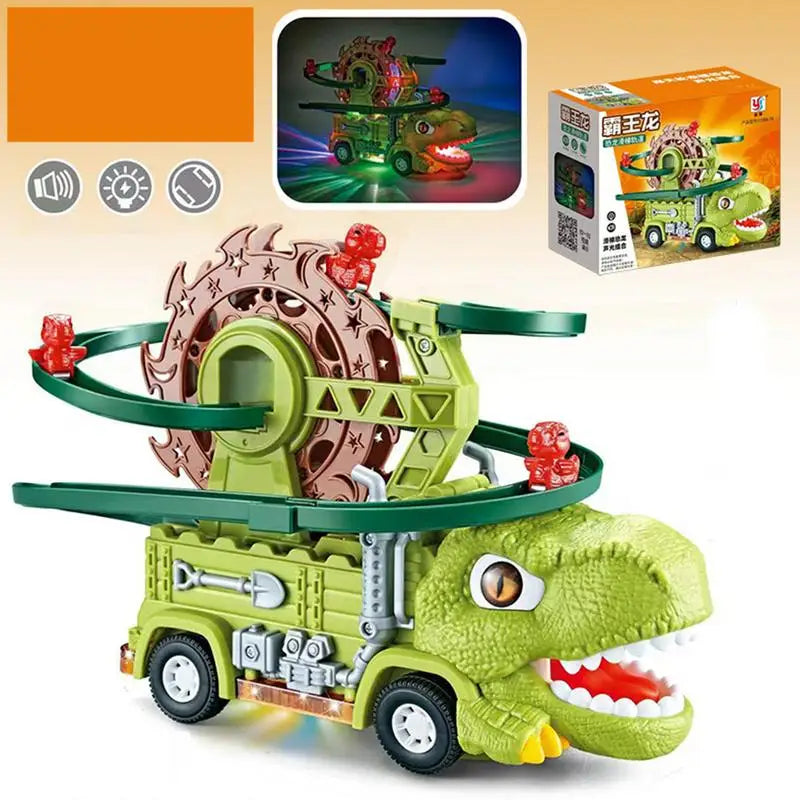 Dino Slide Truck™ - Klatr og kør om kap med dinosaurer! - Dinosaur-lastbil