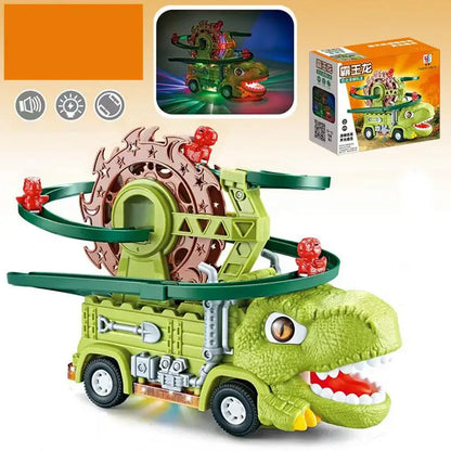 Dino Slide Truck™ - Klatr og kør om kap med dinosaurer! - Dinosaur-lastbil