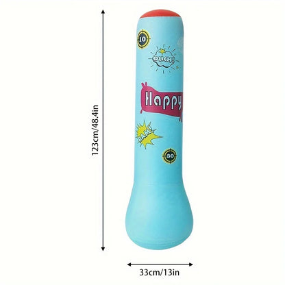 BopBag – Sjovt & Aktivt – Oppustelig boksesæk med handsker