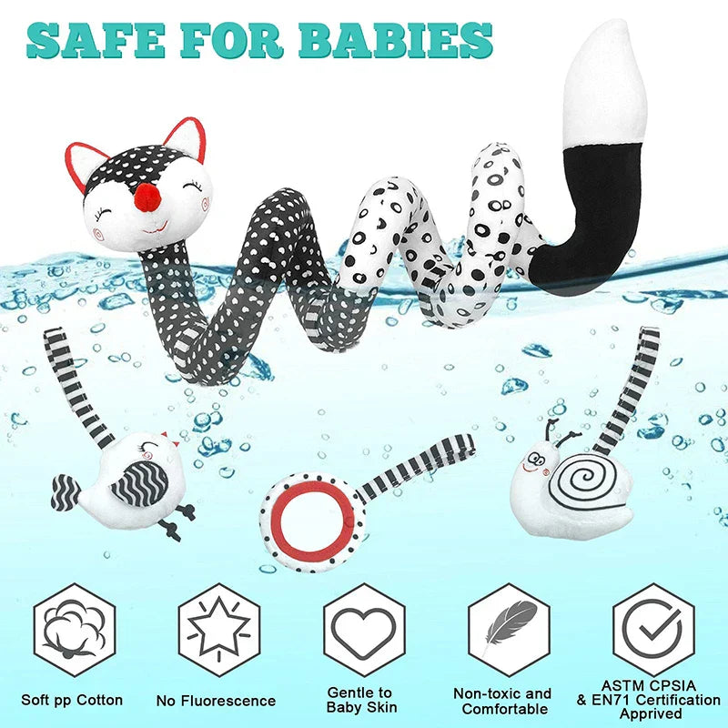 Baby Spiral Toy™ - Legetøj til autostol og barnevogn