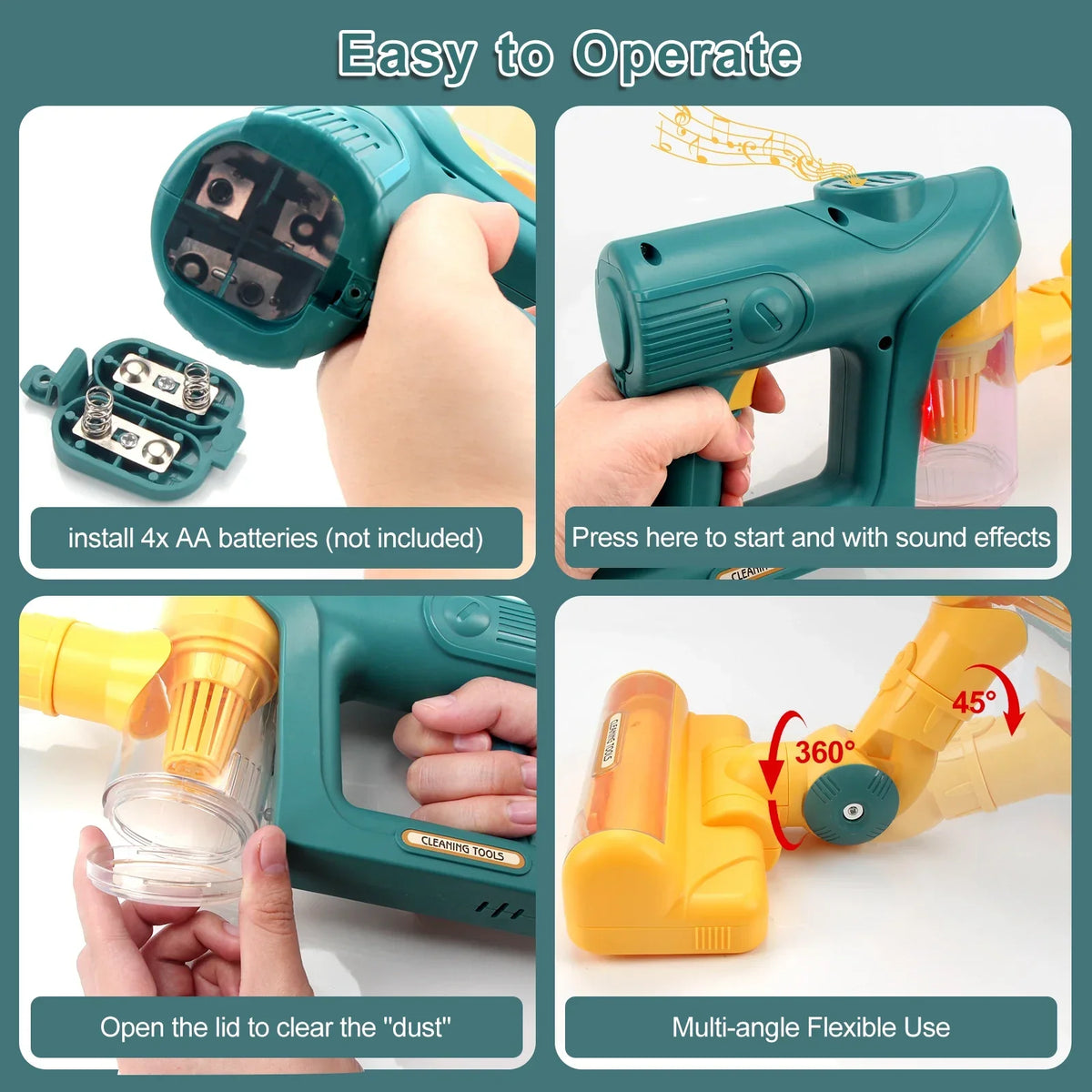 Cleantime™ - Små støvsamlere - Legetøjsstøvsuger